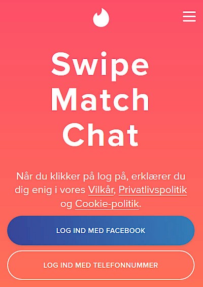 Logo Tinder App Danmark